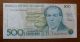 Brazil - Banco Central Do Brasil 500 Five Hundred Quinhentos Cruzados Banknote Paper Money: World photo 1