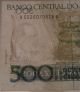 Brazil - Banco Central Do Brasil 500 Five Hundred Quinhentos Cruzados Banknote Paper Money: World photo 3