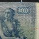 German Nazi 100 Reichsmark Note - Lg Swastika,  Sm Breast - Aged - 1935 Germany Banknote Europe photo 3