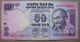 2011 Rs.  50 Fifty Rupees Gandhi { Prefix - 4cc } 1 Pc From Bundle Star Note Asia photo 4