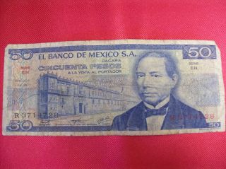 Mexico $50 Pesos - 1976 photo