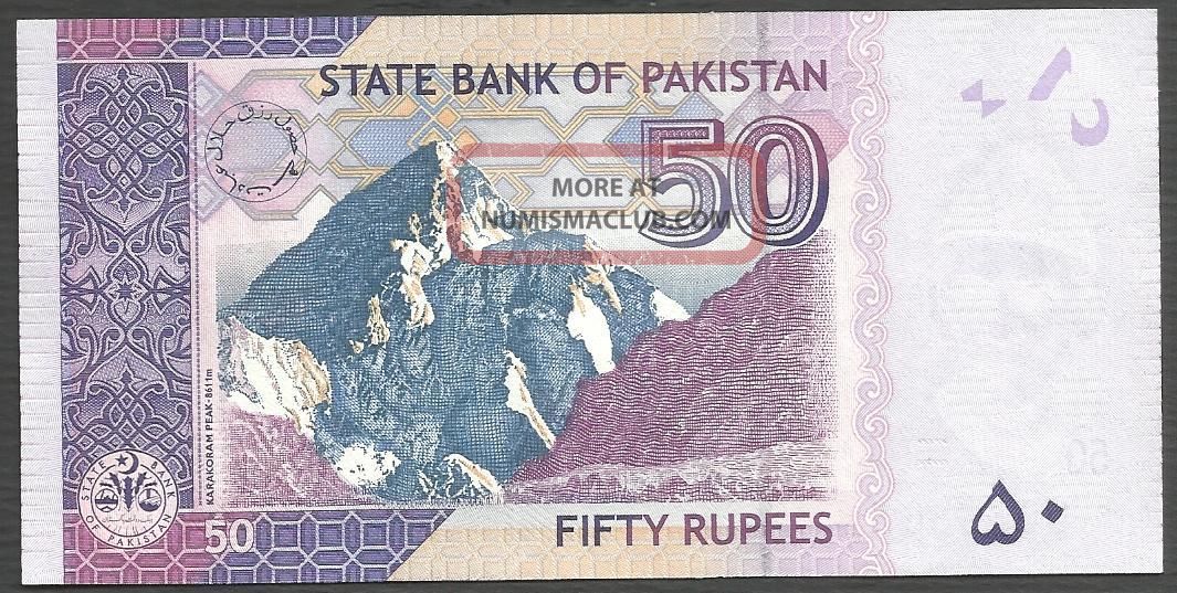 2012 Issue Sign: Anwar Yaseen Details about   Pakistan 50 Rupee Re UNC 