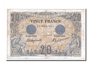 French Paper Money,  20 Francs Noir Type 1873 photo