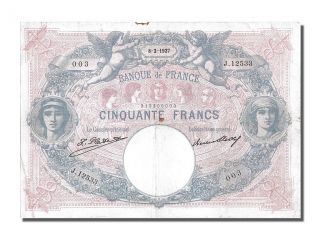 French Paper Money,  50 Francs Type Bleu Et Rose,  08 Février 1927,  Fayette. . . photo