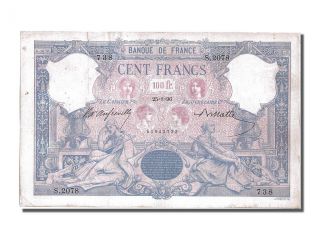 French Paper Money,  100 Francs Type Bleu Et Rose,  25 Août 1896,  Fayette. . . photo