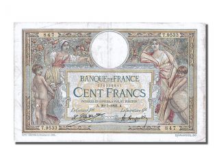 French Paper Money,  100 Francs Type Luc Olivier Merson « Sans Lom » photo