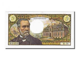 French Paper Money,  5 Francs Type Pasteur photo