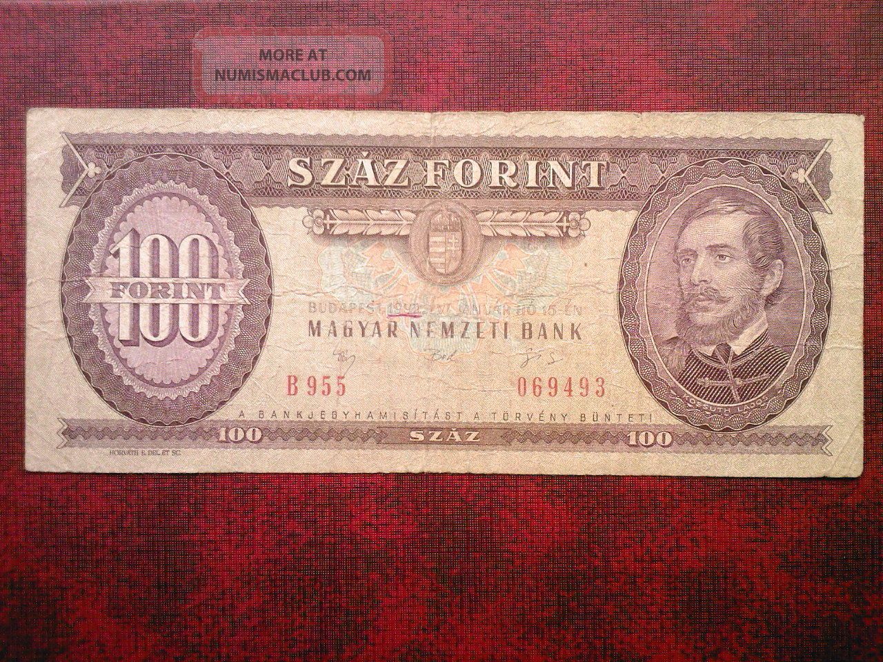 100 Forint 1942 157 Europe photo