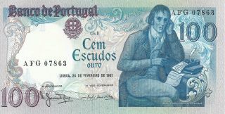Portugal 1981 100 Escudos Banknote C 178b Crisp Unc photo
