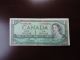 1954 $1 Replacement Bank Note Bill Canada Prefix C/f0942384 Bouey - Rasminsky 