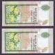 Two Consecutive Number Sri Lanka 10 Rupees 2006 Unc Banknote Ceylon P - 115e Asia photo 1