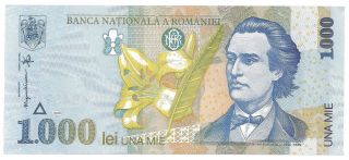 (r981202) Romania Paper Note - 1000 Lei 1998 - Unc photo
