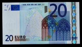 European Union 20 Euro (m) Portugal - M - U004 A1 - Duisenberg - Neuf (unc) photo