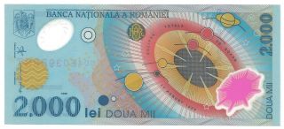 (r991301) Romania Paper Note - 2000 Lei 1999 - Unc photo