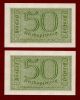 Wwii Germany 2x 50 Reichspfennig Consecutive Nr 1940 - 1945 Unc Europe photo 1