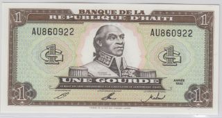 Haiti - Banque De La RÉpublique D ' Haiti 1992 - 94 Issue 1 Gourde Pick 259 photo