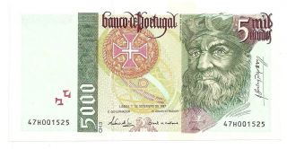 Portugal,  Portuguese Banknote 1997,  5.  000 Escudos,  Uncirculated photo