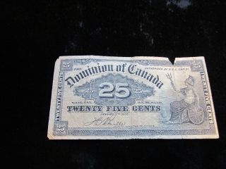 1900 Canada 25 Cent Niote 9b photo