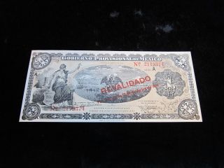 1914 1 Peso Mexico Gobierno Provisional De Mexico Note S701 Crisp Uncirculated photo