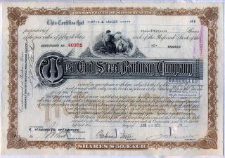West End Street Railway Company Stock Certificate Massachusetts photo