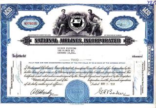 National Airlines,  Incorporated Fl 1960 Stock Certificate photo