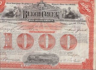 The Beech Creek Railroad Company. . . . .  Mortgage Bond Due 1936 photo