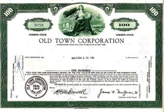 Brokerage Owned Stock Certificate - - Walston & Co.  Inc. photo