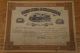 1886 Stock Certificate -,  Us Scoria Company Transportation photo 1