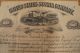 1886 Stock Certificate -,  Us Scoria Company Transportation photo 2
