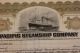 1920 Pacific Steamship Company Specimen Stock Certificate Maine Admiral Line Transportation photo 1