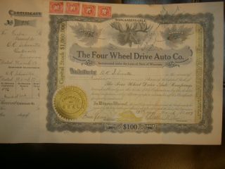 The Four Wheel Drive Auto Co.  1917 photo