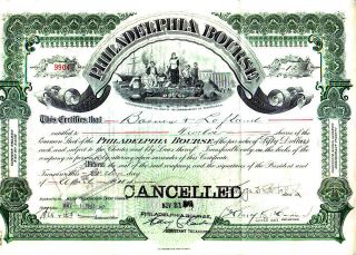 Philadelphia Bourse Pa 1944 Stock Certificate photo