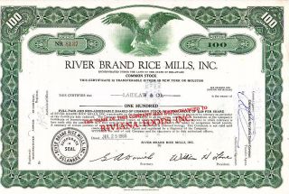 Broker Owned Stock Certificate: Laidlaw & Co. ,  Payee; River Brand Rice,  Issuer photo