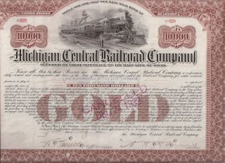 Michigan Central Railroad Company. . . . .  1902 Gold Bond photo