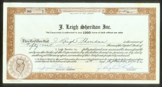 J.  Leigh Sheridan Inc.  (nj) Certificate 1 / Nat ' L Hero Dog Hall Fort Myers photo