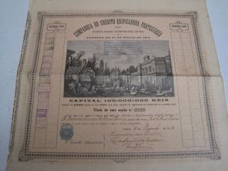 Company Credit Edifying Portuguese - One Share Certified 1912 photo