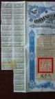 China Chinese 1912 Imperial British Crisp £ 20 Gold Bond Loan Stocks & Bonds, Scripophily photo 1