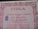 Cidla Industrial And Domestic Fuel - Ten Share Certified 1973 World photo 1