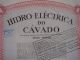 Hydroelectric Of Cavado Portugal - One Share Certified 1967 World photo 1