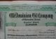 Vintage Old Dominion Oil Co Houston,  Texas Tex Stock Certificate 1921 Stocks & Bonds, Scripophily photo 1