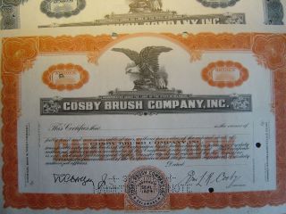 Cosby Brush Company,  Inc.  3 Certificates photo