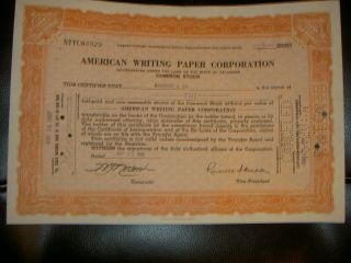 American Writing Paper Corporation 1937 photo