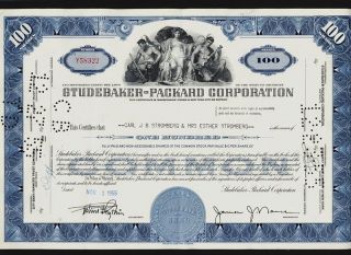 Studebaker - Packard Corporation Iss Carl J B Stromberg photo