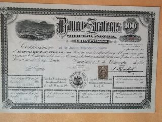 Mexico Banco De Zacatecas $100 photo