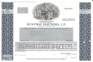 Huntway Partners L.  P. . . . . . . . . .  1990 Depositary Receipt photo