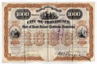 City Of Providence - State Of Rhode Island And Providence Plantations Bond photo
