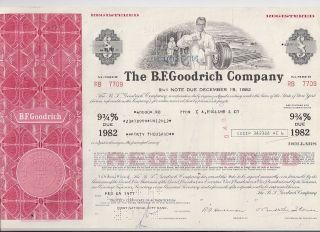 The B.  F.  Goodrich Company. . . . . .  Note Due 1982 photo