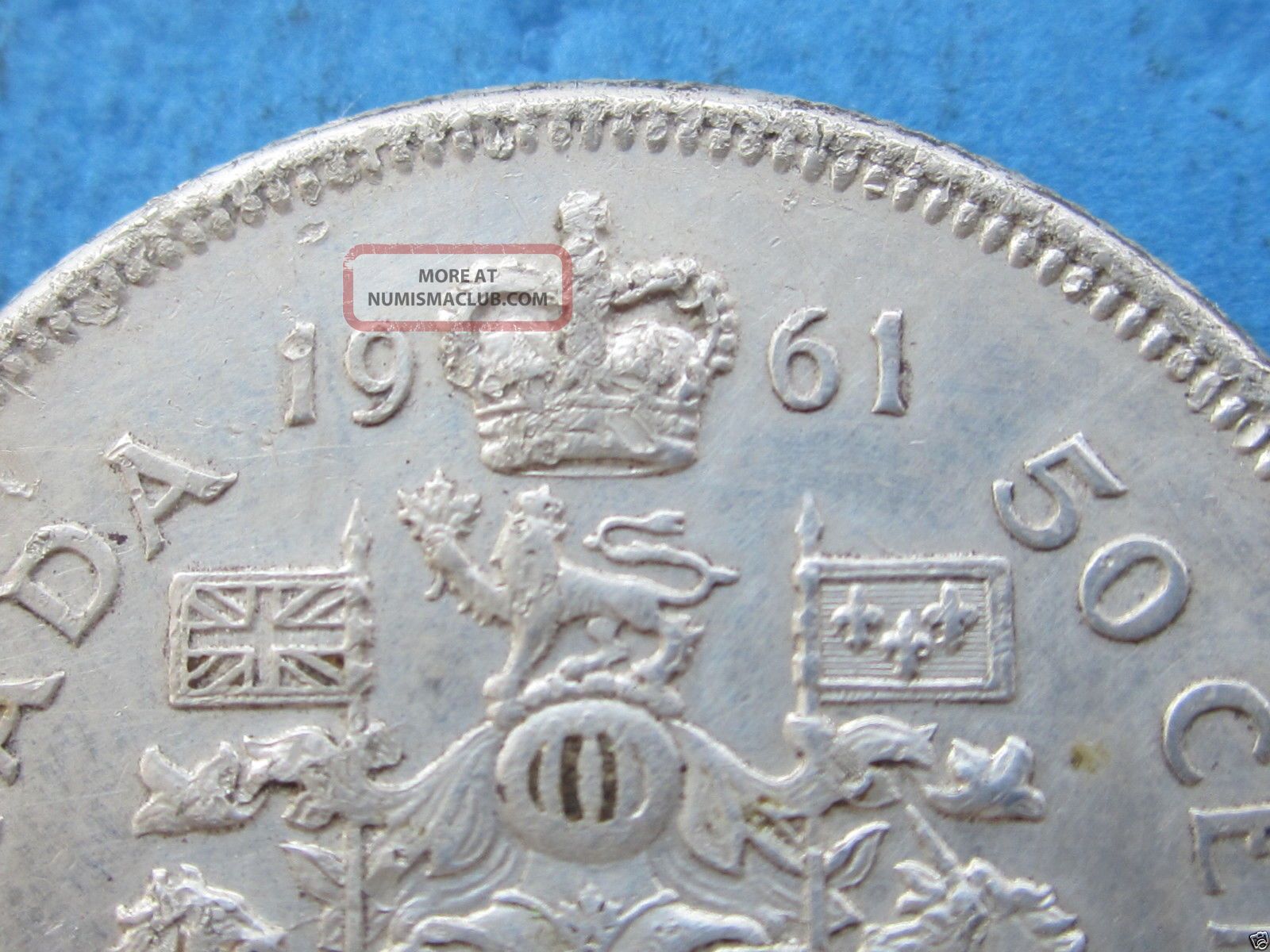 1961 Circ. Ungr. Uncertified Canadian 50c Silver Coin 1049