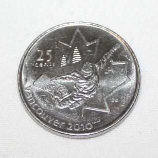 2008 Canada Quarter 25 Cents - Vancouver 2010 Olympics Snowboarding C25 - 019 photo