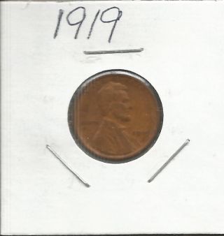 1919 Lincoln Wheat Cent photo